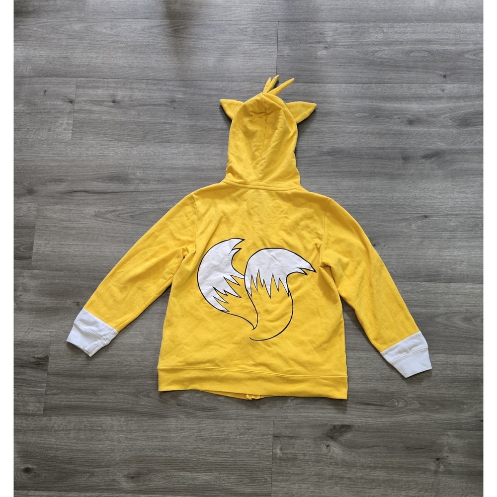SEGA Sonic The Hedgehog Tails Costume Full Zip Fleece Hoodie Youth Size XL - Picture 2 of 13